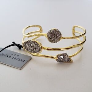 ALEXIS BITTAR Solanales Crystal Orbiting Cuff Bracelet